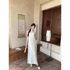 Đầm ren yếm màu trắng Hàng có sẵn giao ngay S Chất liệu ren đúp lót 2 lớp Giá 290k