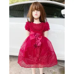 Đầm công chua siêu đẹp siêu sang Hàng cao cấp Giá 250k Hàng 4 lớp, tùng xoè to đẹp Hàng có sẵn giao ngay Màu đỏ