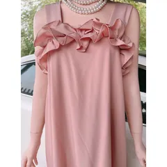 Đầm bèo 2 dây  đầm maxi nữ suông 2 dây bản to phối bèo Giá 290k Hàng có sẵn giao ngay Màu xanh mint + màu hồng phấn