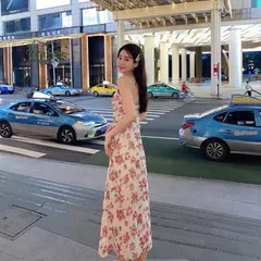 Đầm hoa 2 dây siêu đẹp Giá 290k HÀng có sẵn giao ngay Hàng chup thật 100%