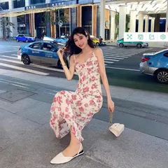Đầm hoa 2 dây siêu đẹp Giá 290k HÀng có sẵn giao ngay Hàng chup thật 100%