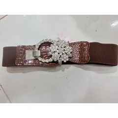 Thắt váy nữ đính hạt móc cài Hàng có sẵn giao ngay Giá 190k Hàng y hình Thắt váy nữ, bản thun 6cm, cài trước