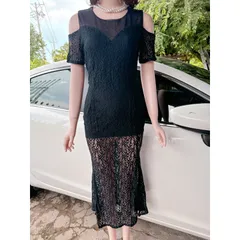 Đầm ren dạ hội dáng dài  Size S Hàng có sẵn giao ngay  Giá 250k Đúp lót 2 lớp