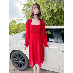 Đầm  nhún nguc, tôn eo Hàng có sẵn giao ngay XL Đúp lót 2 lớp Chất liệu chifffon cao cấp  Giá 290k Đủ size tới 80kg