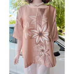 Áo lụa trung niên ép đá cao cấp mềm mịn mát, ko bai ko xù + quần lụa Đủ size Giá 290k/ cả set Chất liệu lụa Latin xịn