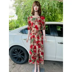 Đầm siêu duyên dáng✌️Dễ bận và tôn dáng vô cùng ☘ Chất liệu: Lụa Korea  cao cấp loại 1 ( Xịn đẹp hơn Mango ) mềm