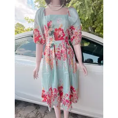 Đầm hoạ tiết siêu đẹp, có đủ size tới 80kg Giá 290k Hàng có sẵn giao ngay SMLXL chuyên hàng thiết kế đẹp cao cấp
