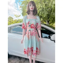 Đầm hoạ tiết siêu đẹp, có đủ size tới 80kg Giá 290k Hàng có sẵn giao ngay SMLXL chuyên hàng thiết kế đẹp cao cấp