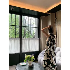 Đầm Đi Biển, Đầm Suông Cổ Yếm Hoạ Tiết Hoa Trà From Rộng, Dáng Dài Chất Lụa Mát Hàng có sẵn giao ngay  Dưới 80kg mặc đẹp