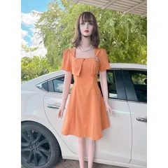 Đầm dự tiệc cổ cách điệu chất lụa cát hàn phù hợp đi chơi công sở sang chảnh Hàng có sẵn giao ngay  Giá 290k Đủ size