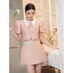 Set thiết kế phong cách tiểu thư tao nhã SET ÁO THIẾT KẾ KÈM CHÂN VÁY  BỘ NỮ THIẾT KẾ ĐẸP VÀ XINH XẮN Giá 290k / set
