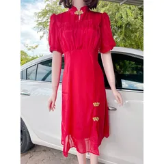 Đầm đỏ 2 lớp  Hàng có sẵn LXL Giá 290k Hàng đẹp hàng xịn đẹp cao cấp  chuyên hàng thiết kế đẹp, xịn, đúp lót 2 lớp