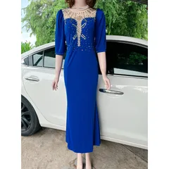 • Đầm Dự Tiệc Sang Trọng Thiết kế dáng nổi bật, tay lỡ, hàng cao cấp • Đầm dài dạ hội rất dễ mặc và tôn dáng