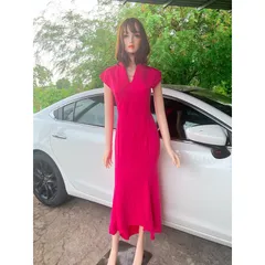 Đầm dạ hội màu hồng đuôi tôm siêu đẹp Giá 390k Hàng có sẵn giao ngay Co gian dễ chịu Đủ size