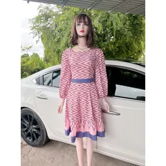 đầm nữ cao cấp, họa tiết siêu đẹp, phong cách sang trọng quý phái  Hàng có sẵn giao ngay 3XL Giá 290k Đủ size tới 80kg