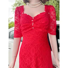 Đầm ren cao cấp tay lỡ dự tiệc đi chơi thoải mái, có co giãn dễ mặc  Hàng có sẵn giao ngay , có size tới 80kg Giá 299k