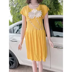 đầm đính hoa siêu đẹp Hàng có sẵn giao ngay  Giá 250k Chất liệu thun co giãn dễ mặc Có size tới 80kg