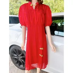 Đầm đỏ 2 lớp  Hàng có sẵn XL Giá 290k Hàng đẹp