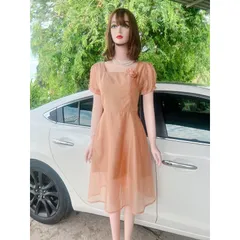 Đầm màu xanh mint + màu nâu tây Chất liệu voan tơ 2 lớp ,có sẵn mút ngực Giá 290k Hàng có sẵn giao ngay