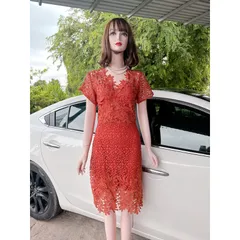 ĐẦM REN SANG CHẢNH dịu dàng thanh lịch, sang trọng 👉 chất liệu ren co giãn 👉 hàng cao cấp Giá 320k