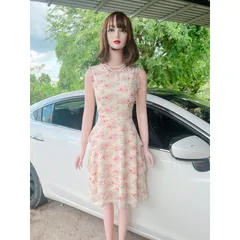 Đầm hoa tầng đúp lót 2 lớp  Giá 290k Hàng có sẵn giao ngay Chất liệu chiffon cao cấp Có sẵn mút ngực
