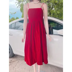 Đầm 2 dây đính ngọc Chất liệu nhung cao câp Hàng có sẵn giao ngay Giá 290k