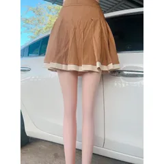 Chân váy xếp ly ngắn chữ A chất cao cấp  Màu nâu trẻ trung Dễ phối đồ Giá 150k Hàng có sẵn giao ngay M
