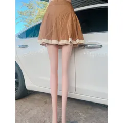 Chân váy xếp ly ngắn chữ A chất cao cấp  Màu nâu trẻ trung Dễ phối đồ Giá 150k Hàng có sẵn giao ngay M
