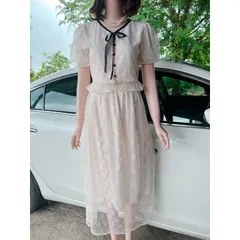Không mơ cổ tích hoang đường  Chỉ mơ những lúc bình thường vẫn xinh 🥰🥰 SÉT REN NUDE MIDI TIỂU THƯ NƠ ĐEN