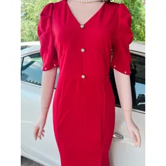 Đầm dạ hội đỏ  đính ngọc  siêu đẹp Chất liệu thun Anh cao cấp co giãn dễ chịu thoải mái Giá 390k Màu đỏ