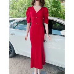 Đầm dạ hội đỏ  đính ngọc  siêu đẹp Chất liệu thun Anh cao cấp co giãn dễ chịu thoải mái Giá 390k Màu đỏ Hàng có sẵn