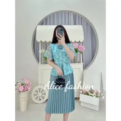Đầm hoa thiết kế chạy viền ngọc xếp ly cài hoa Hàng có sẵn giao ngay Đủ size Hàng cao cấp Chất liệu áo voan tơ