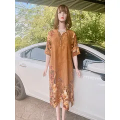 Đầm Cho Mẹ Chất Liệu Lụa Mango Cao Cấp Mềm Mịn Không Nhăn Xù Mẫu Mã Đa Dạng Đủ Size tới 80kg Hàng có sẵn giao ngay