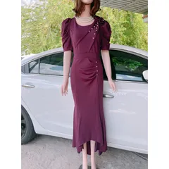 Đầm dạ hội đính hoa kết ngọc đuôi tôm siêu đẹp Chất liệu thun Anh cao cấp co giãn dễ chịu thoải mái Giá 390k