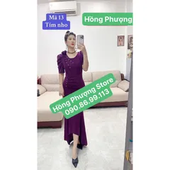 Đầm dạ hội đính hoa kết ngọc đuôi tôm siêu đẹp Chất liệu thun Anh cao cấp co giãn dễ chịu thoải mái Giá 390k