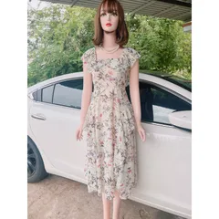 Đầm hoa bèo tiểu thư
