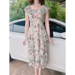 Đầm hoa bèo tiểu thư