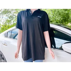 Áo polo nam  nữ  đều mặc đẹp, áo thun,,thể thao,cầu lông,co dãn,thấm hút,màu đen Giá 190k Hàng có sẵn giao ngay
