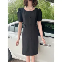 Đầm nút bọc dáng ngắn vải dày  Đủ size tới 2Xl ( dứoi 75kg) Nút giả và sử dụng dây kéo sau nàng nhé