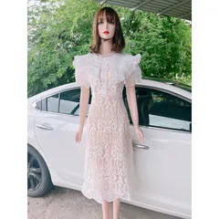 Đầm ren nổi cao cấp Đầm Thiết Kế Chất Liệu Ren Phối Voan Đầm Dự Tiệc Sang Trọng  Giá 399k Hàng có sẵn giao ngay