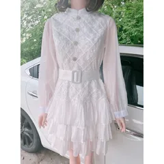 Đầm  TRẮNG XOÈ TẦNG KÈM ĐAI Hàng chính chủ-DVC Giá 390k, người ta đang bán gần 7xx Hang có sẵn giao ngay Đủ size