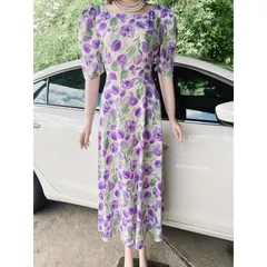 Đầm xòe hoa dáng dài cao cấp sang chảnh Giá 299k Hàng có sẵn giao ngay Chất liệu lụa mango cao cấp Đủ size