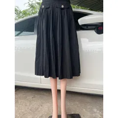 Chân Váy Dáng Dài Xếp Ly Cạp Cao Tôn Dáng Thiết Kế Nắp Túi Lên From Xinh Giá 190k Hàng có sẵn giao ngay L Đủ size