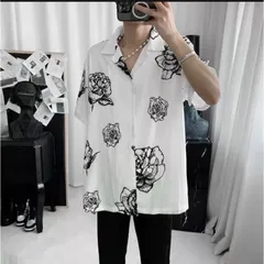 Áo sơ mi tay ngắn họa tiết form rộng unisex nam nữ Mẫu Áo Sơmi Lụa Họa Tiết Sáng Màu - Cuban Shirt - Vải Lụa