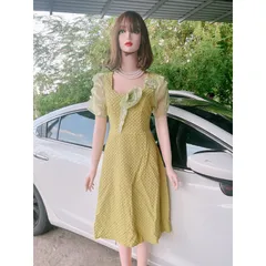 ĐẦM XỐP XANH TAY đính ngọc [kèm ảnh thật ] Giá 290k Chất liệu: gấm  xốp xịn Lưng có bo chun co giãn dễ chịu