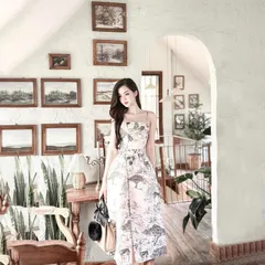 Váy tafta 2s in hoạ tiết cao cấp, đầm cao cấp dự tiệc Giá 390k Hàng có sẵn giao ngay Chất liệu tapta cao cấp Đủ size
