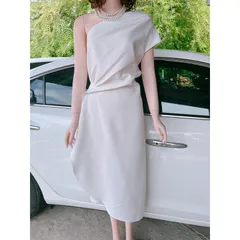 Váy trắng lệch vai dự tiệc tiểu thư dáng dài sang trọng-hàng cao cấp-đầm maxi trắng dự tiệc thanh lịch tôn dáng