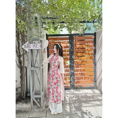 Set áo dài hoa tay lỡ  + quần chất voan tơ lụa cao cấp , mịn free size dưới 58kg  vừa  🥰🥰🥰🥰🥰🥰🥰🥰🥰🥰🥰🥰 Giá 299k/ cả set