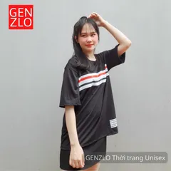 Áo thun tay lỡ kẻ sọc form rộng vải cotton co dãn, hàng Quảng Châu Giá 190k Hàng có sẵn giao ngay 3XL nam nữ đều mặc đẹp