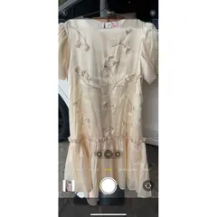 VÁY BABYDOLL THIẾT KẾ HOA NỔI REN ĐẸP- ĐẦM CÔNG SỞ VÁY DỰ TIỆC CHẤT MỀM ĐẸP Giá 290k Hàng có sẵn giao ngay S Màu kem
